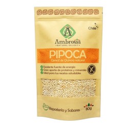 Pipoca de quinoa natural 80 gramos Marca Ambrosia